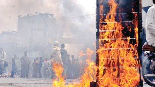 Mobs of angry protesters
