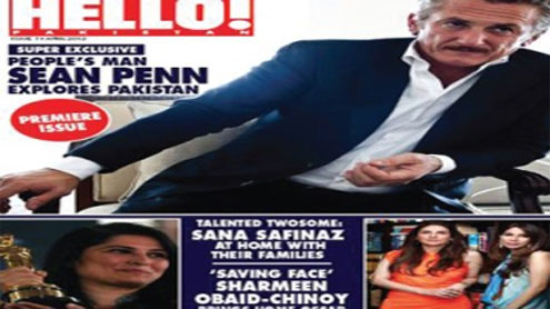 Sean Penn fronts launch issue of Hello!