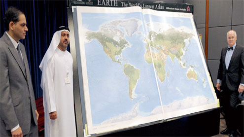 Largest world atlas released