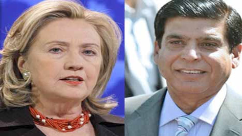Clinton congratulates Raja Pervez on becoming PM