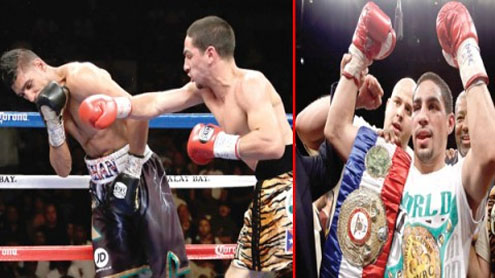 Garcia stuns Khan to unify WBA, WBC titles