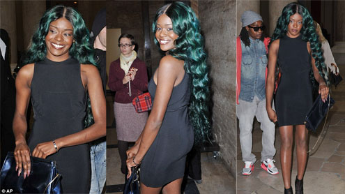 A-SEA-Lia Banks flaunts her mermaid-styled green hair