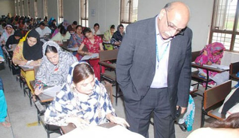 Abusive language in exam hall creates havoc