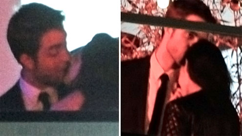 Kristen caught kissing