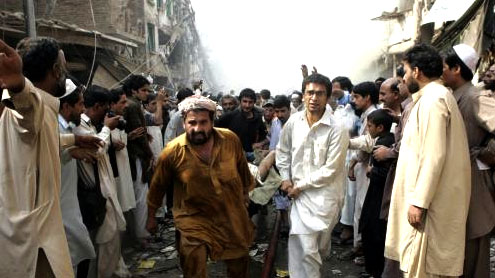 blasts rock Peshawar