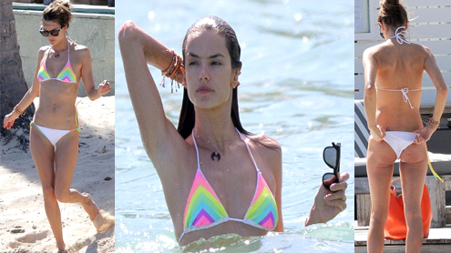 Victorias Secret beach shoot