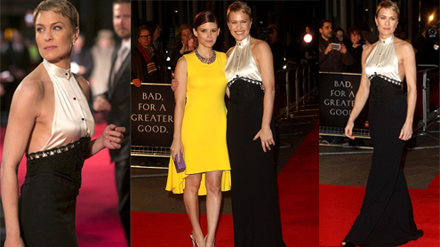 Robin Wright in Provocative Backless Dress