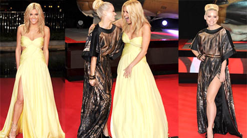 Ashley Roberts And Kimberly Wyatt Show Off Dramatic Dresses