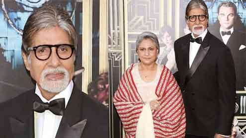 Amitabh Bachchan & Jaya Bhaduri at red carpet of The Great Gatsby premiere