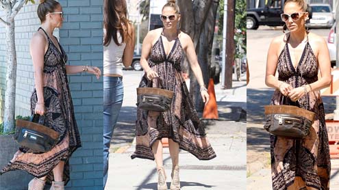 Jennifer Lopez wears same dress for two days on recording with Robin Thicke