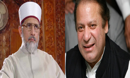 Tahir ul qadri and nawaz sharif images