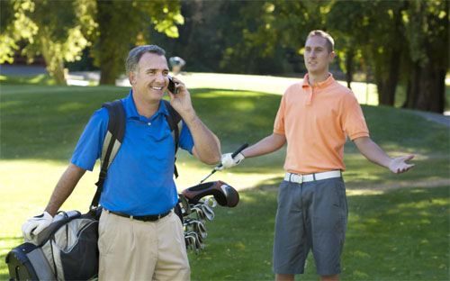 Cell Phone Golf Etiquette