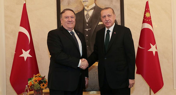 Pompeo meets Erdogan after talks with Saudis on missing journalist