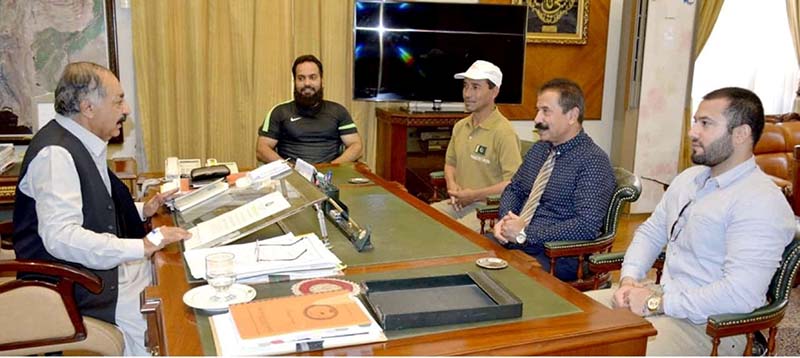 Governor Balochistan appreciated Pakistan Canoeing team performance in International Championship Italy.