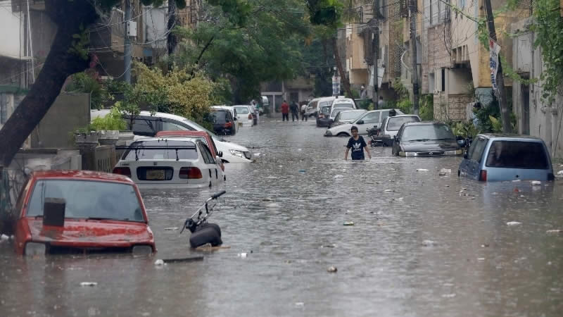 At least 18 Die as Record-breaking Rainfall sinks Karachi Again
