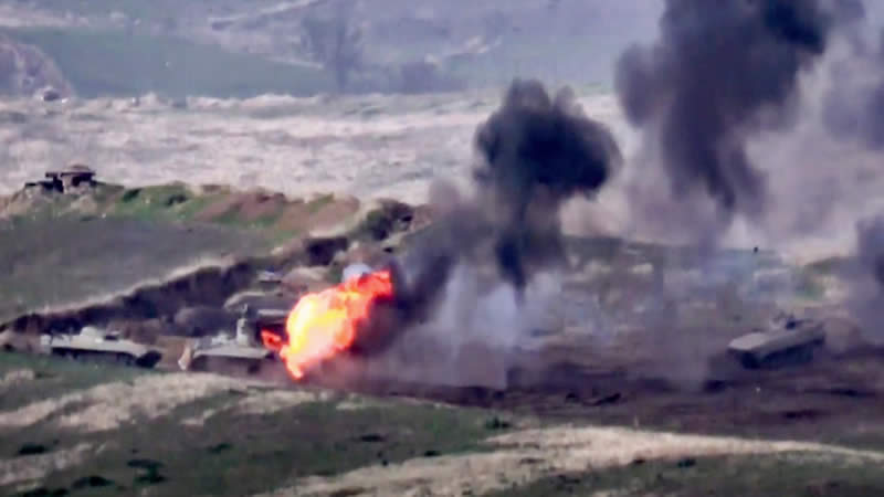 Fighting erupts between Azerbaijan, Armenia over Nagorno-Karabakh