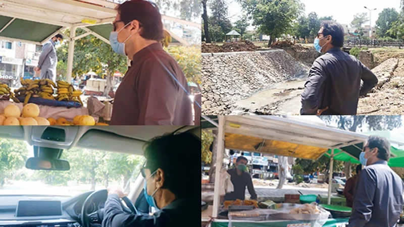 PM visits different parts of capital sans protocol
