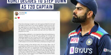 Virat Kohli To Step Down As India’s T20 Captain After ICC T20 World Cup