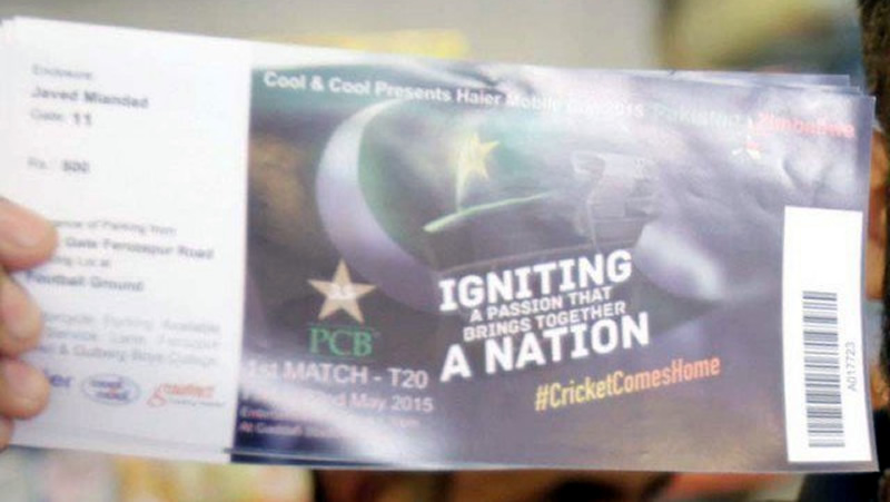 600 tickets for Pakistan-Zimbabwe