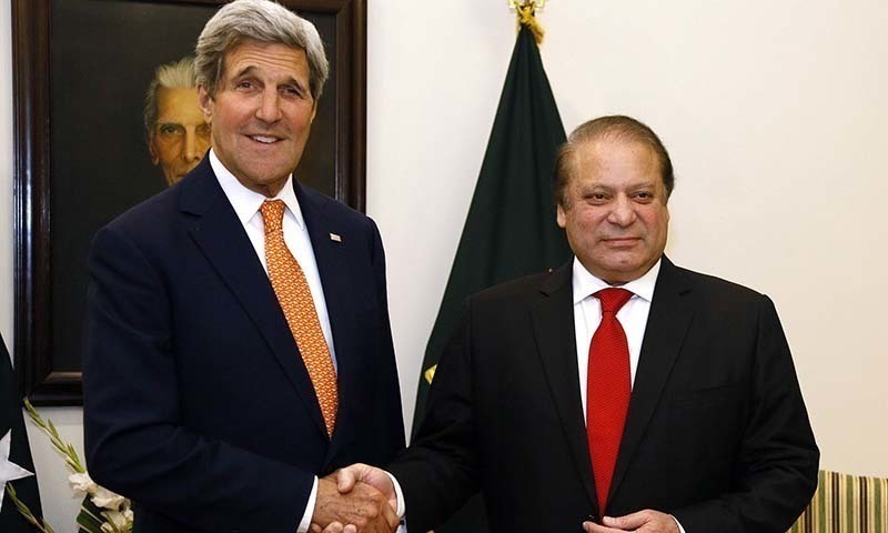 Kerry and nawaz sharif