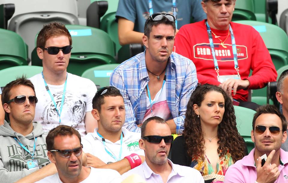 Eoin Morgan and Kevin Pietersen