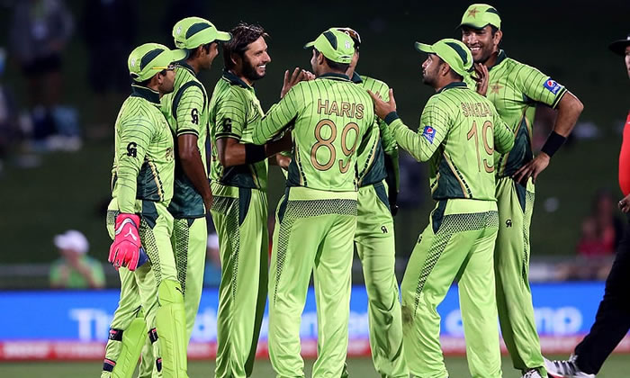 Pakistan Cricket team celebrate
