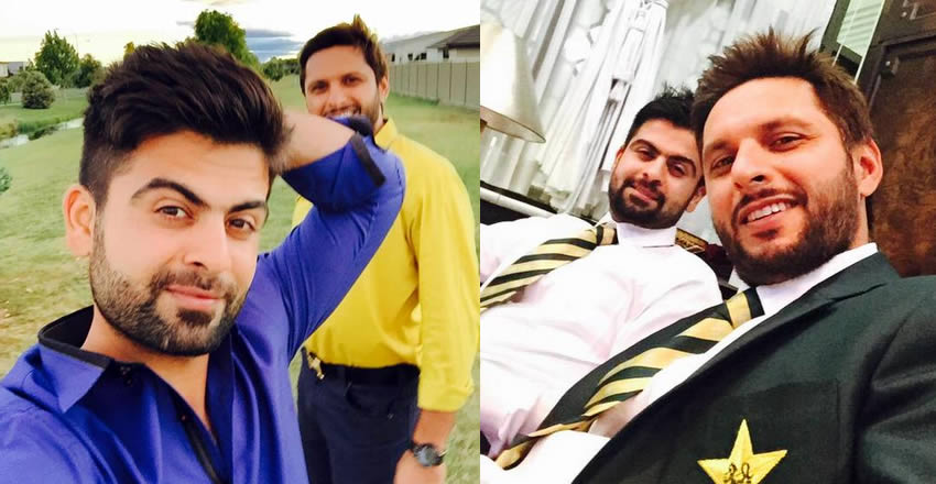shahid afridi and ahmad shahzad selfie
